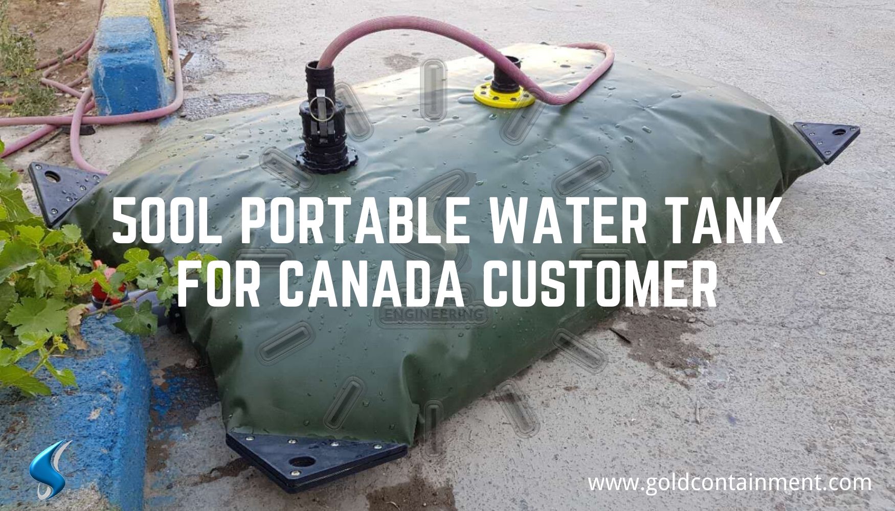 500L Portable Water Tank for Canada Customer Fuushan Flexible Engineering